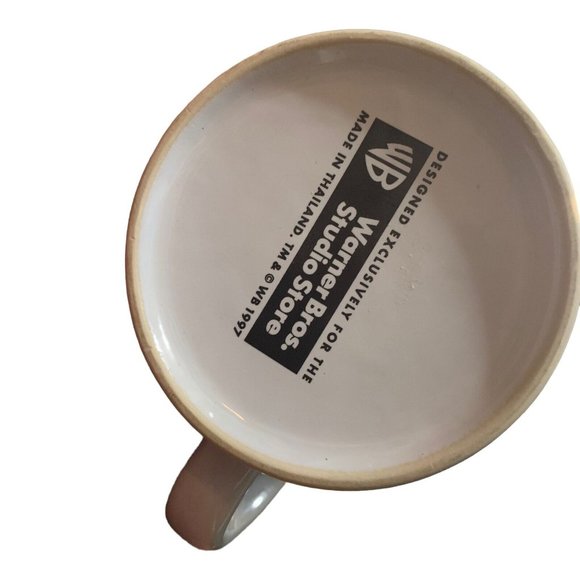 Bugs Bunny Warner Brothers Looks! Brains! Charm! Vintage 1997 Mug 32 Oz Large - Picture 3 of 4